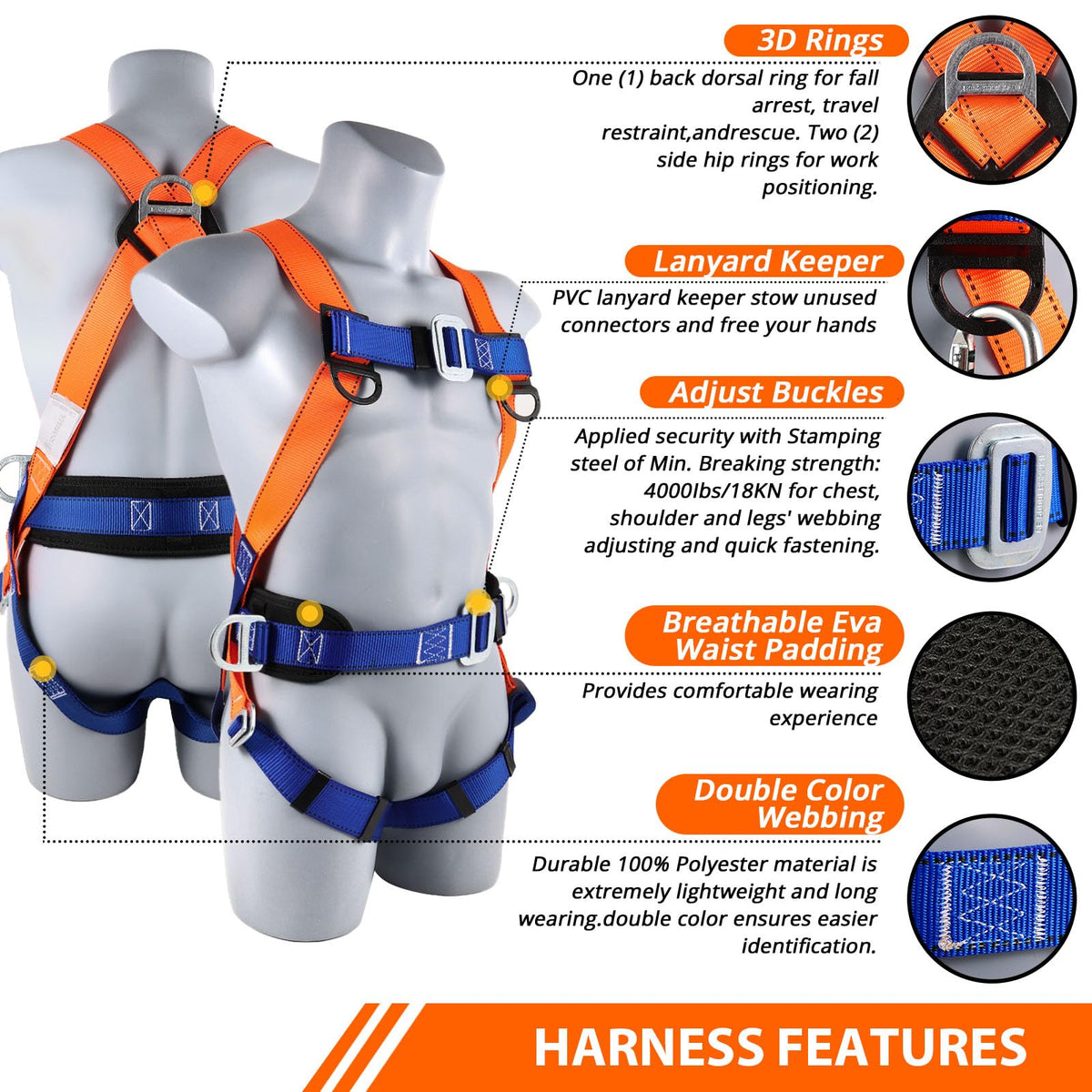 TT TRSMIMA shock-absorbing lanyard attachment demonstrates versatile fall arrest compatibility