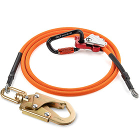 TT TRSMIMA steel-wire-core flipline 8ft in action for steady tree climbing.