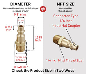 TTANYA HARDWARE Type D compatible air coupler demonstrating interchangeability