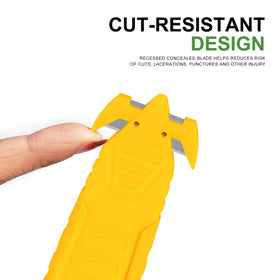 TTOVIA safety cutter featuring non-slip grooves for secure handling.
