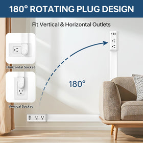 TTTOUAJ outlet extender extended length reaches behind furniture
