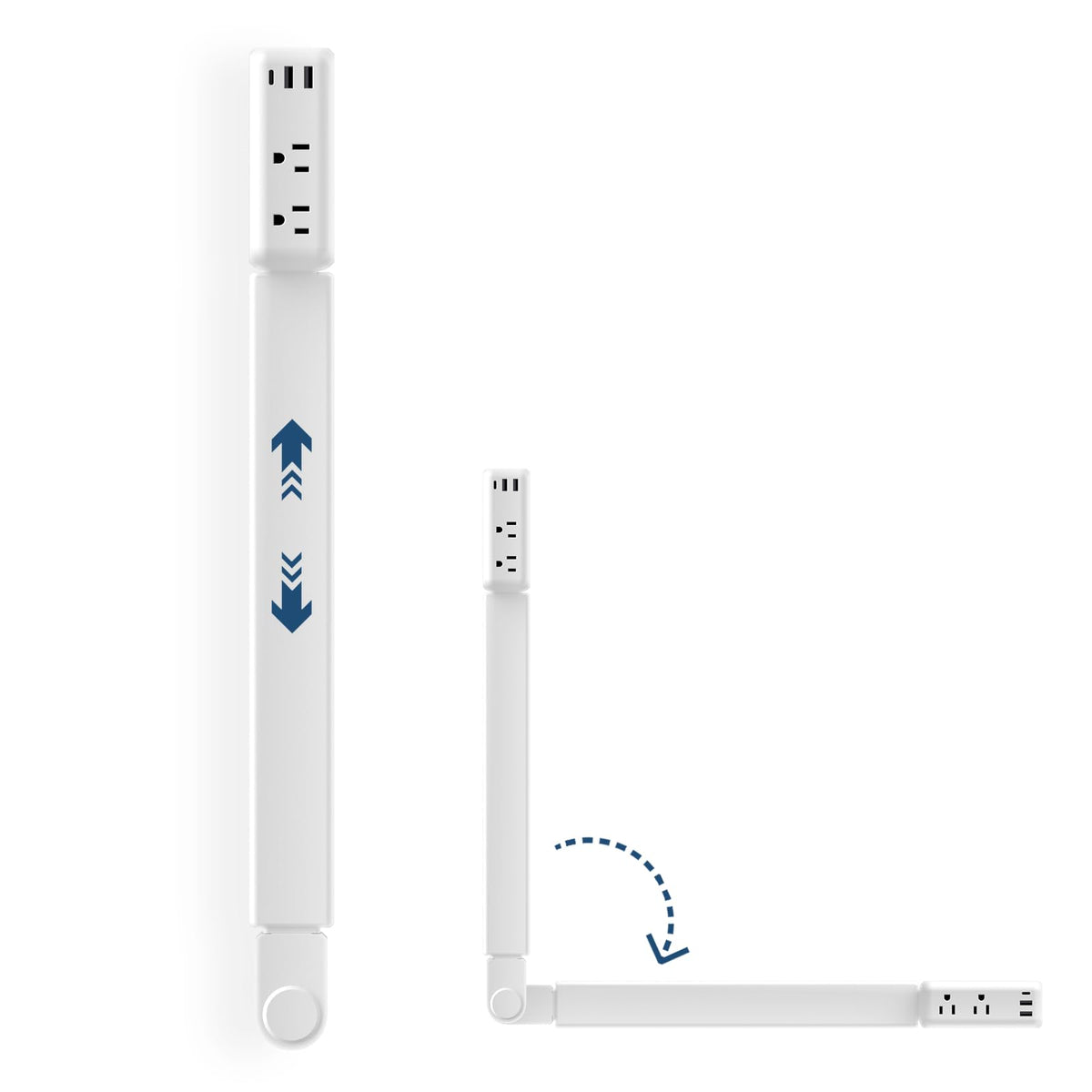 TTTOUAJ outlet extender with rotating base eases reach to wall sockets