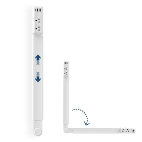 TTTOUAJ outlet extender with rotating base eases reach to wall sockets