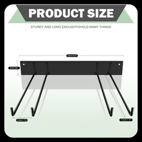 TTzycc garage tool storage organizer in durable steel holds shovels, rakes, and snowboards securely.