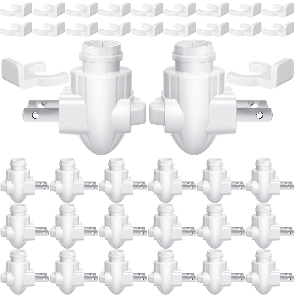 Tuanse 20-set night light base with clip for easy replacement and repair.