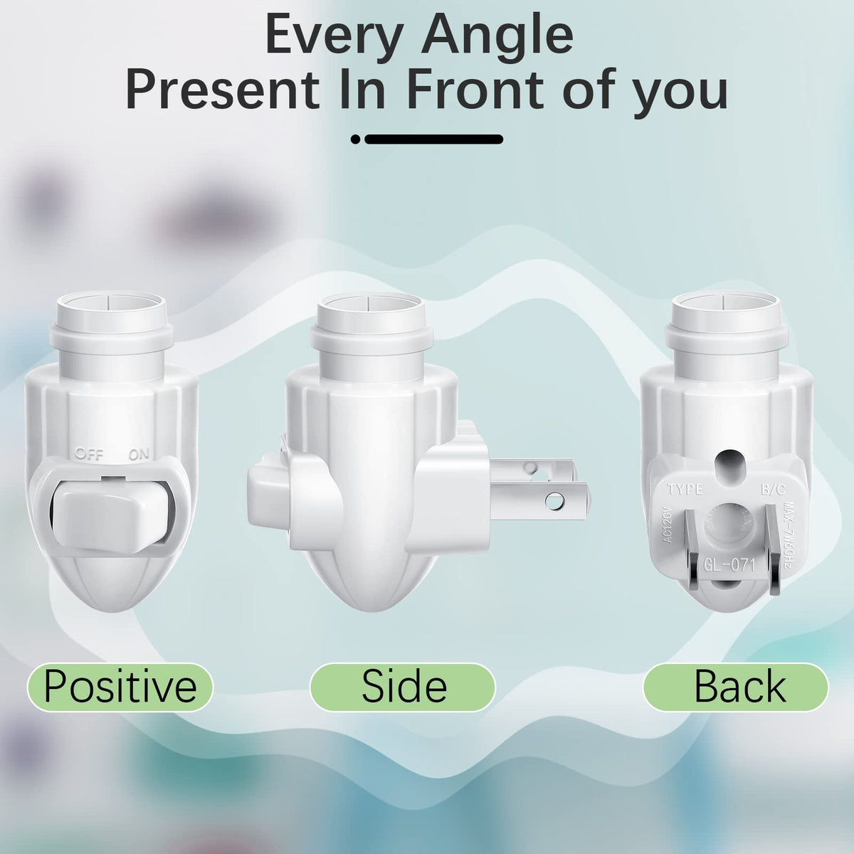 Tuanse compact night light base fits tight sockets and neat setups.
