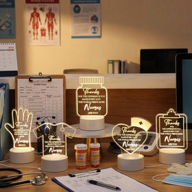 Tuanse engraved nurse night light highlights a heartfelt coworker gift.