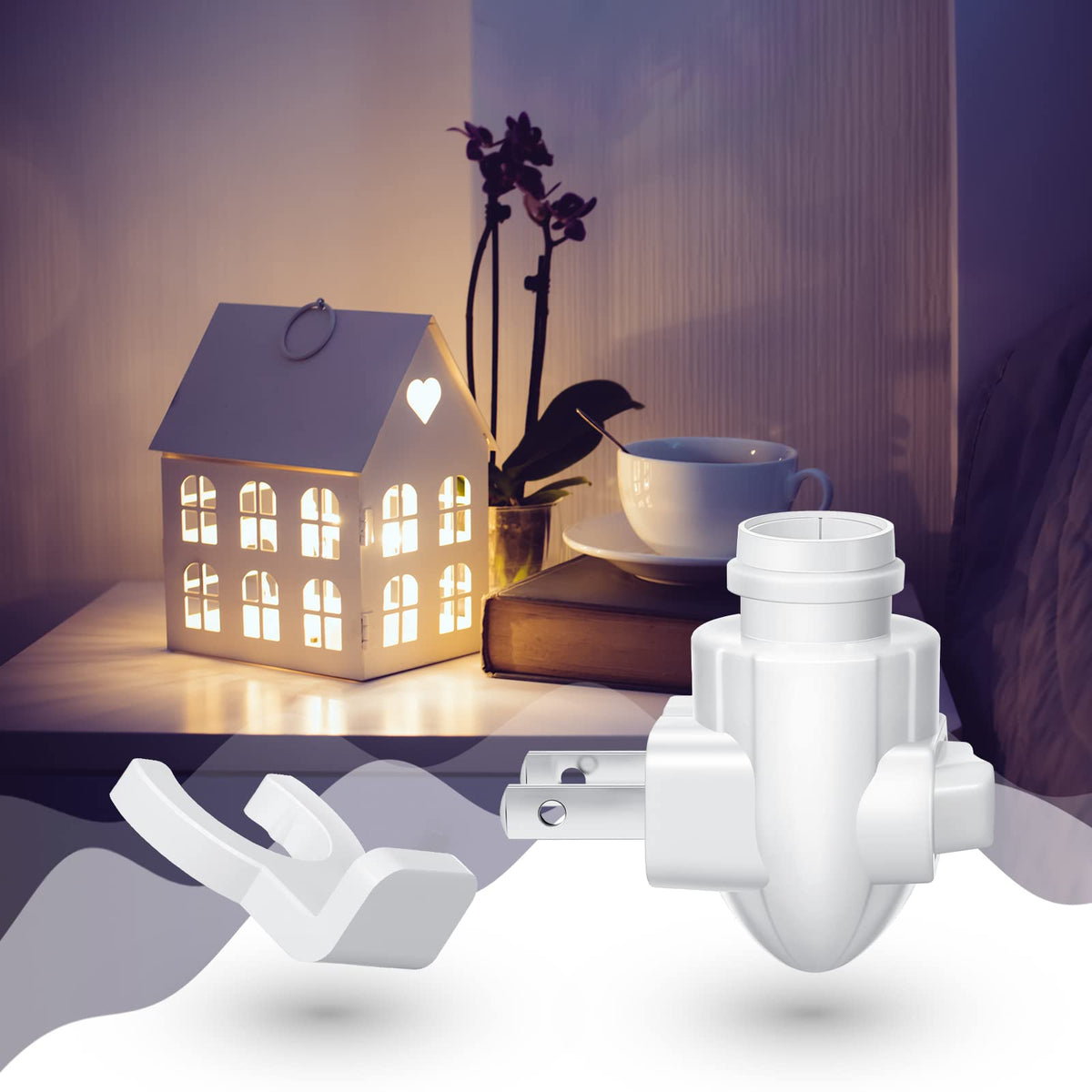 Tuanse white decorative light base suits many room styles.