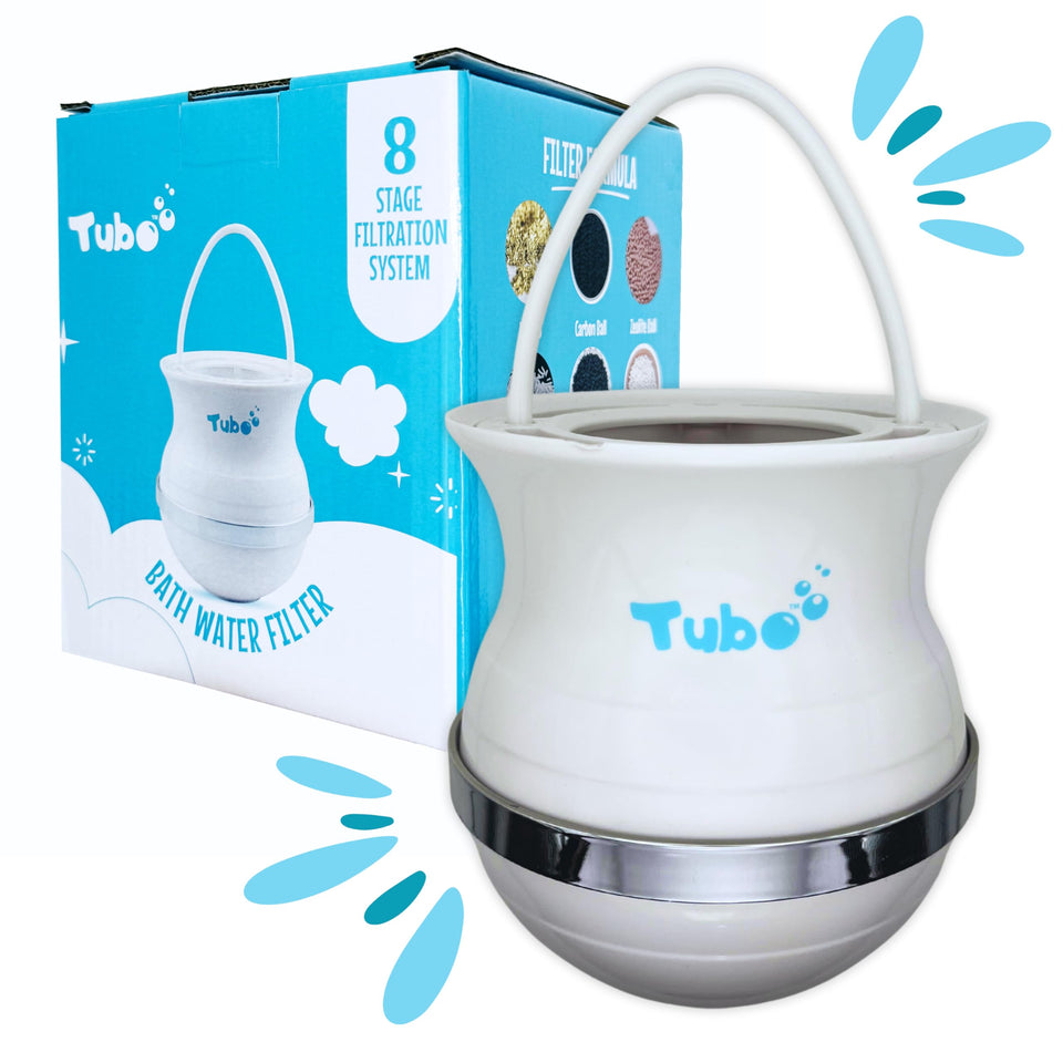 Tubo Bath Filter 2.0 with 8-stage filtration improving bath water quality