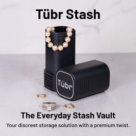 Tübr Stash Premium compact travel case fits essentials without bulk