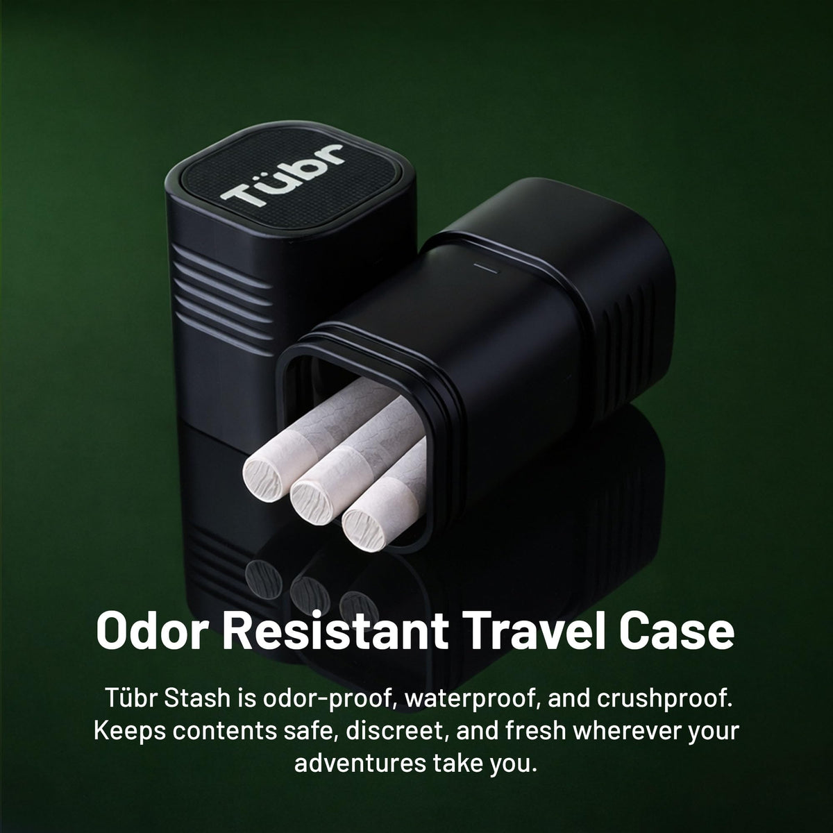 Tübr Stash Premium Raven finish combines style with durability