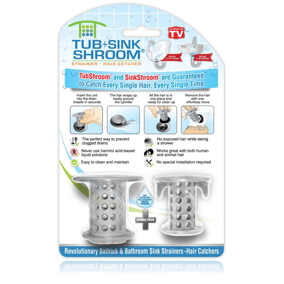 TubShroom bath drain inside showing hidden hair capture and flow