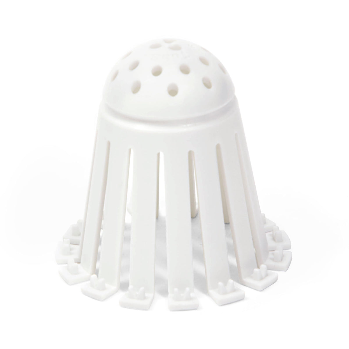 TubShroom Toss hair trap works with both human and pet hair.