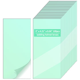 Tucnoeu welding lens provides clear 2x4.21in view for precise welding.