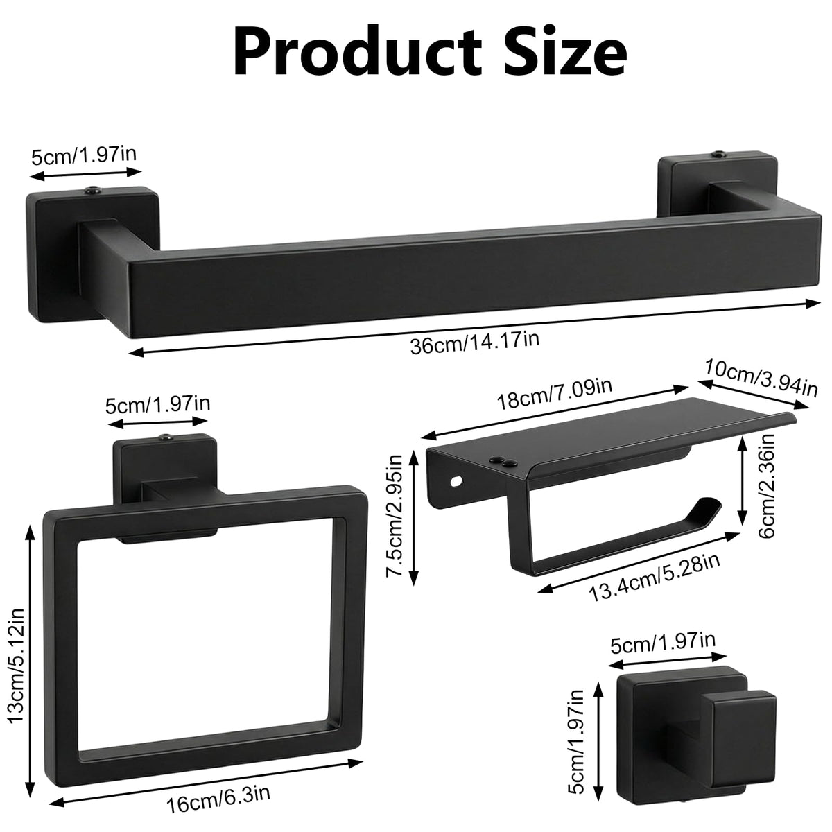 Tudoccy toilet paper holder with shelf for convenient storage