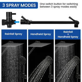 Tudoccy 3-way diverter switches between modes easily