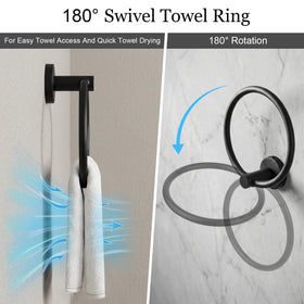 Tudoccy matte black double hook, versatile hanging space.