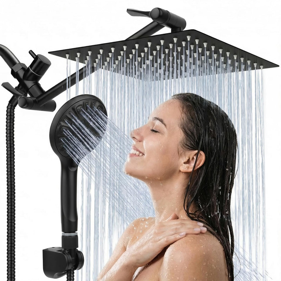 Tudoccy showerhead rainfall 12 inch — immersive rain spray for relaxing showers.