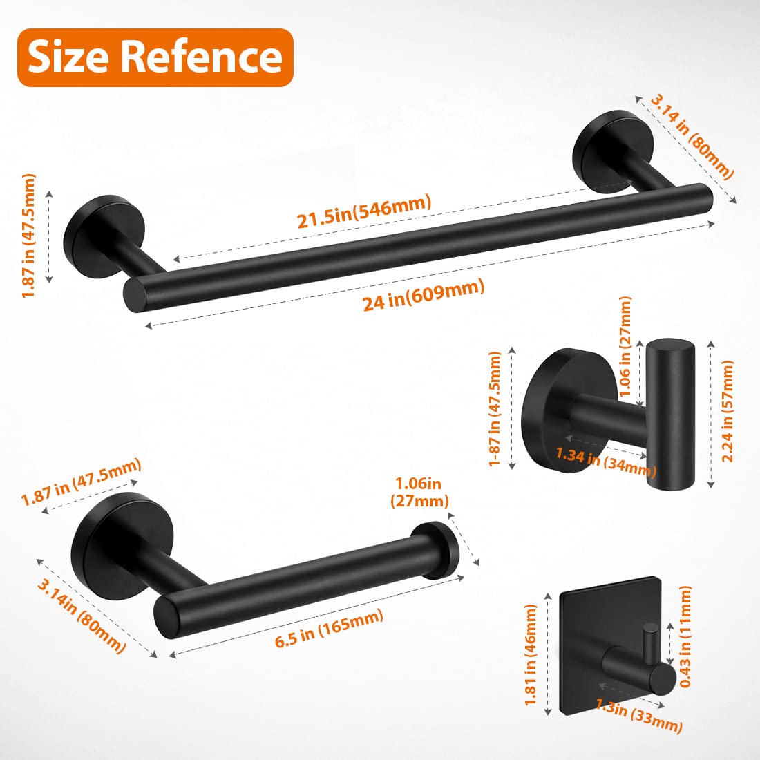 Tudoccy SUS304 stainless steel construction provides corrosion resistance.