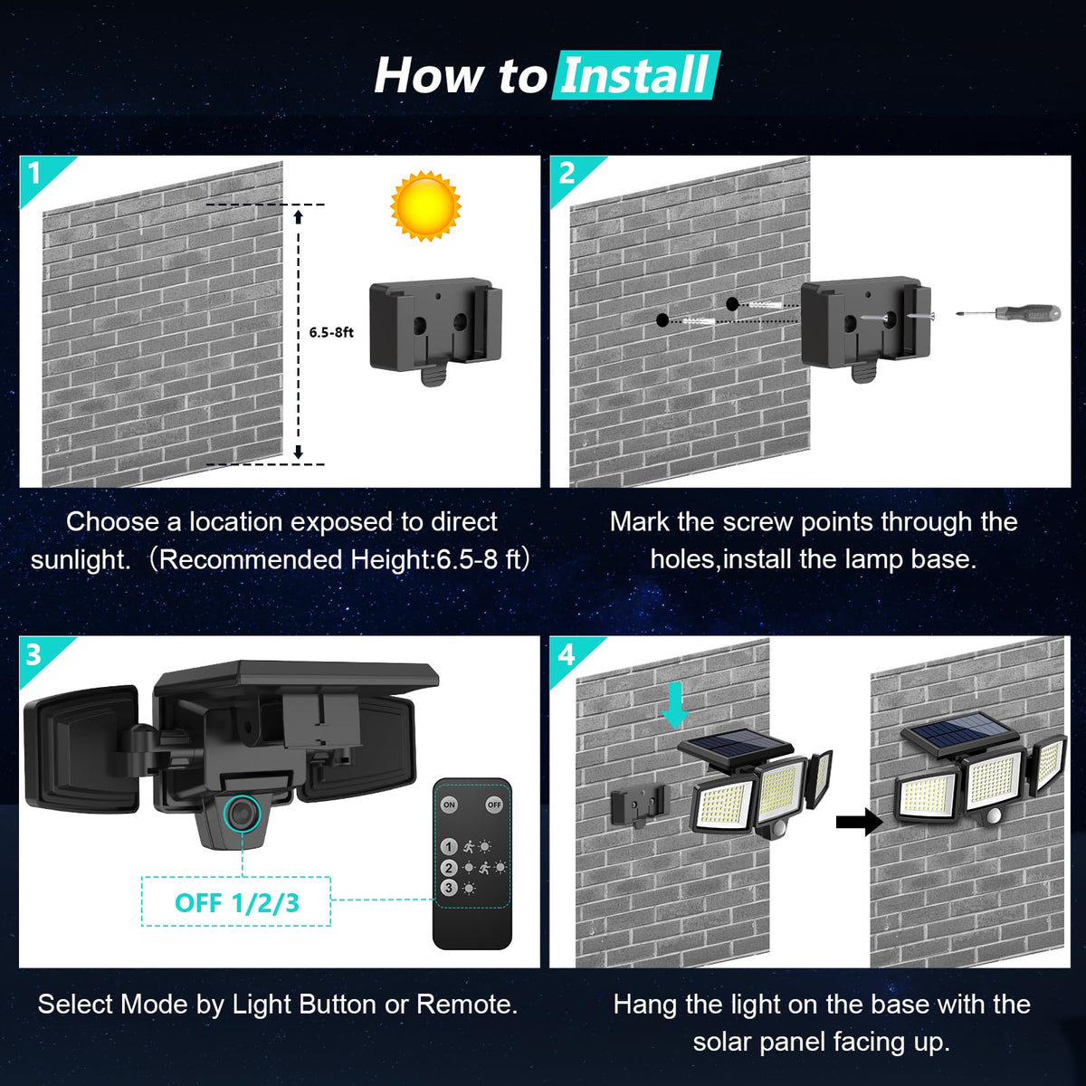 Tuffenough simple installation with included screws for quick wall mounting outdoors.