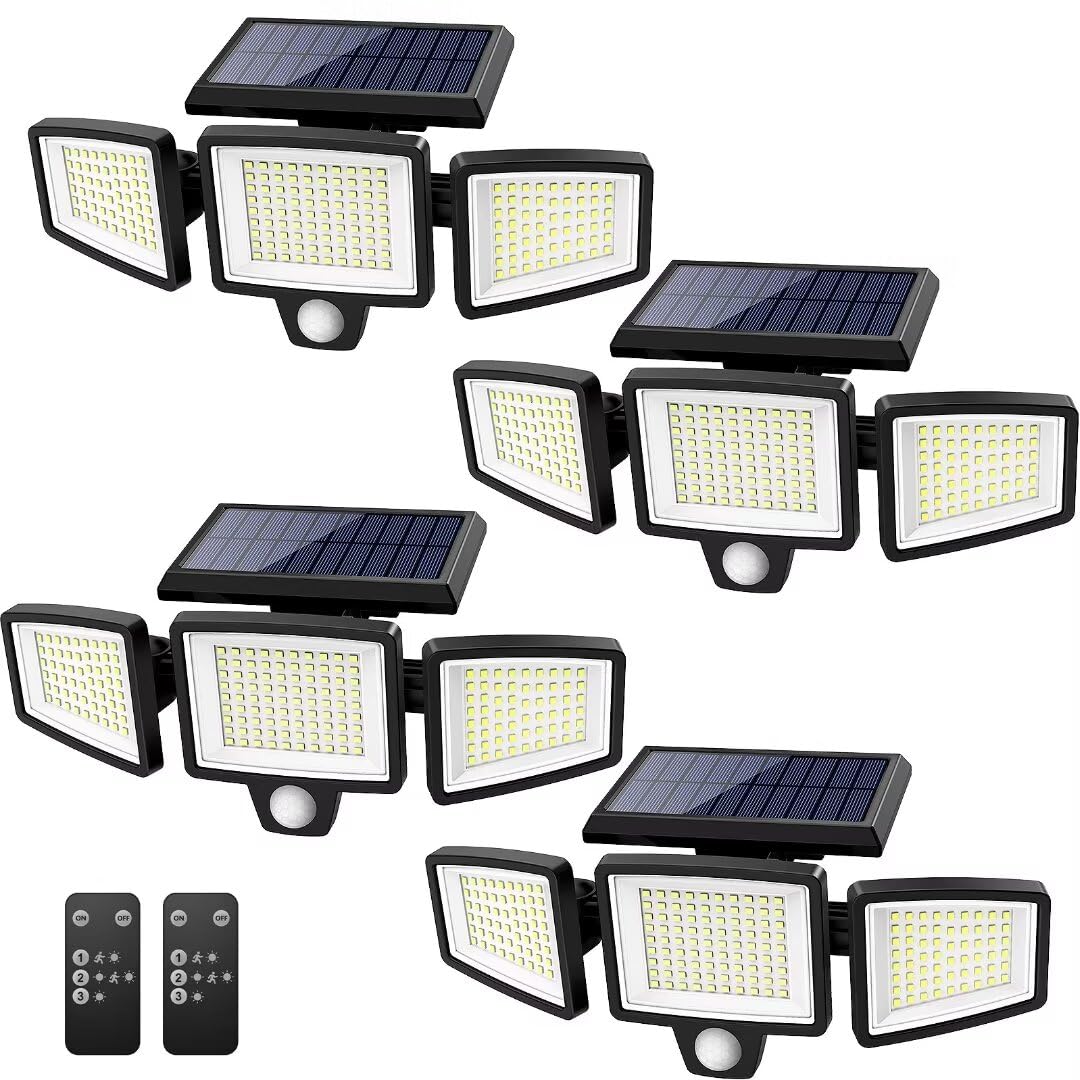 Tuffenough solar outdoor lights front view: powerful illumination for entrances and walkways.