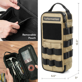 Tufformation tool bag side pocket highlights organized storage in tight spaces