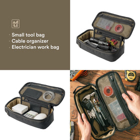Tufformation tool bag top handle and zipper enable easy transport