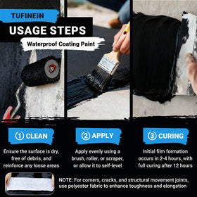 Tufinein roof sealant protects roofs from leaks and water ingress.