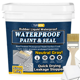 Tufinein rubber sealant 53oz bottle pour shows quick-dry waterproofing for joints