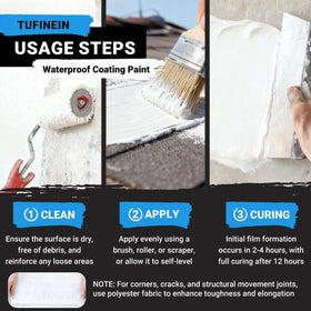 Tufinein Rubber Sealant dense-membrane forms durable waterproof barrier