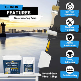 Tufinein sealant applied to metal roof demonstrates strong weather resistance