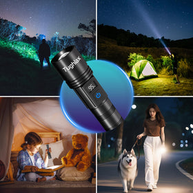 Tughlax built-in batteries provide long-lasting operation for outdoor nights.