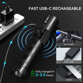 Tughlax aluminum body flashlight with waterproof seals