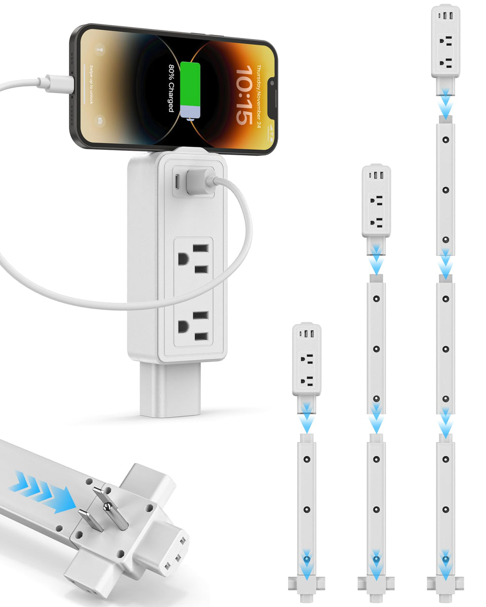 TUIKEN Outlet Extender Stick shows adjustable length for flexible placement