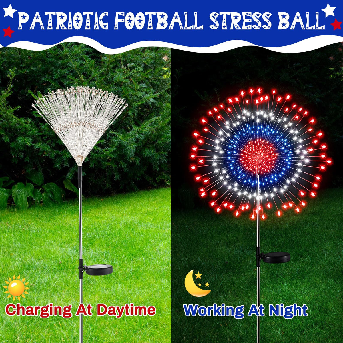 Tujoe 8-mode firework lights for customizable outdoor displays.