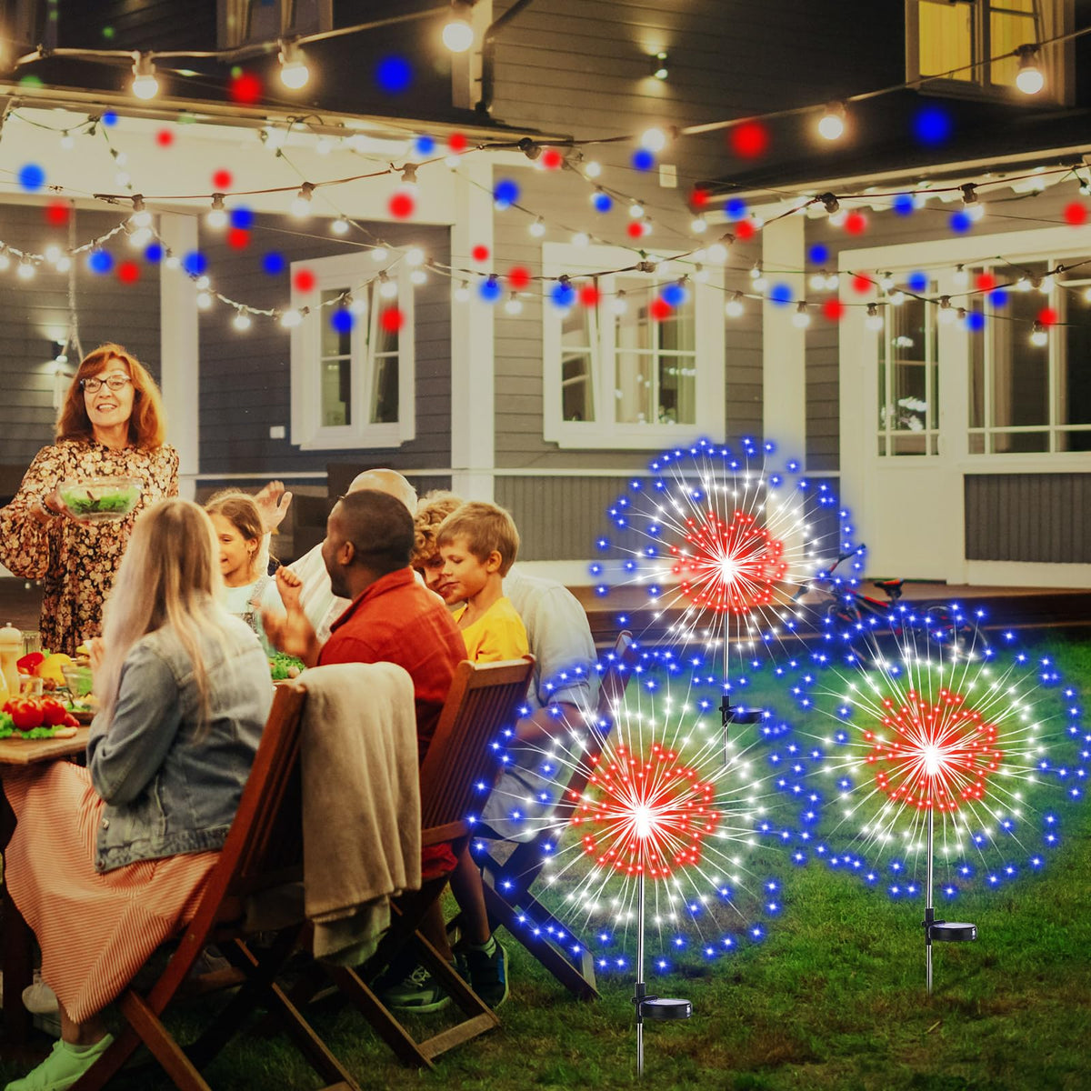 Tujoe garden pathway lights create festive borders and safe walkways.