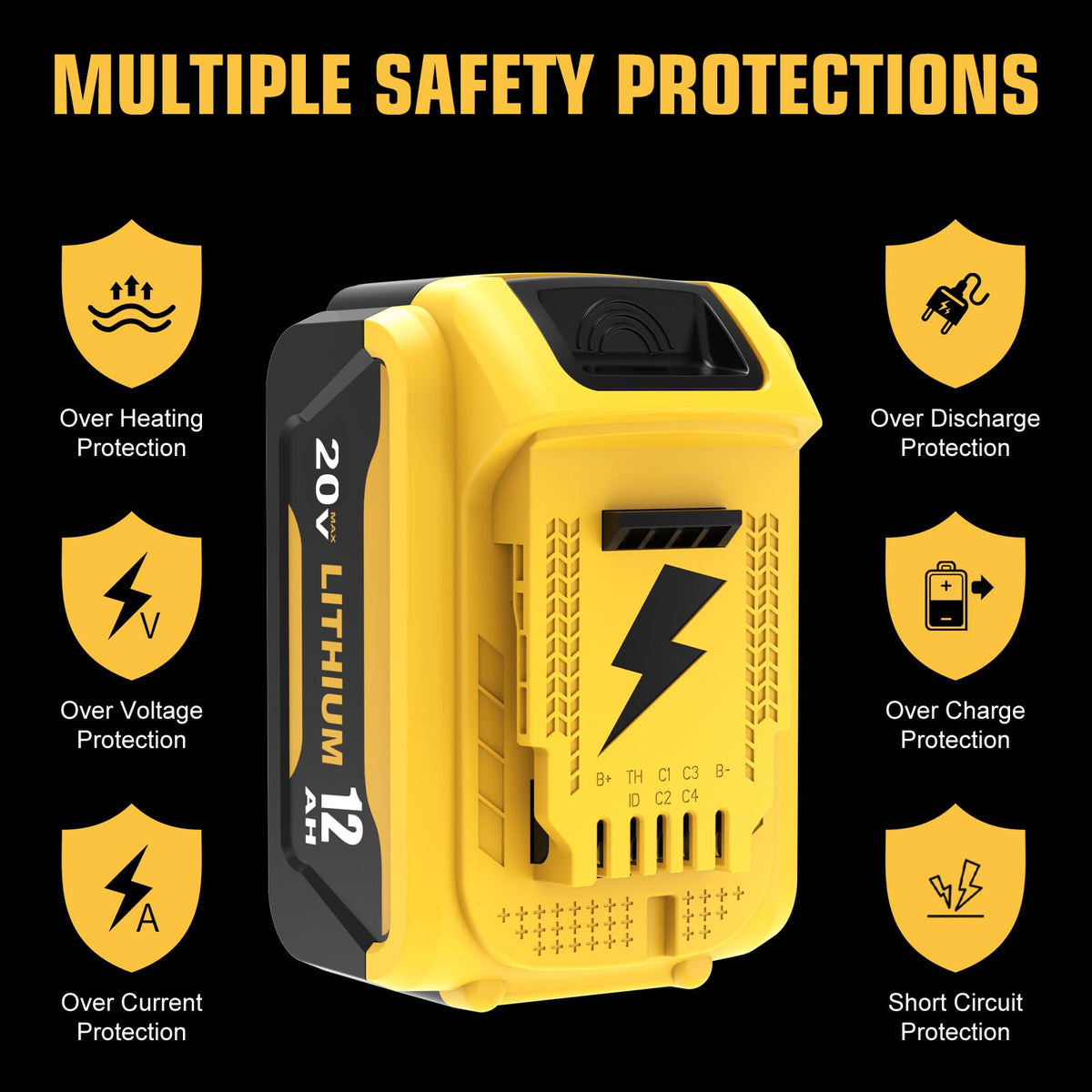 TUKOPK BMS safety protection guards against overcharge and short circuits.