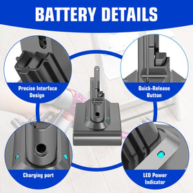 TUKOPK V7 battery with smart charging protection against overvoltage and overheating.