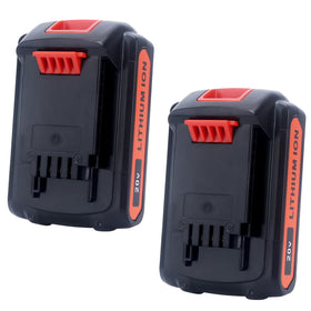 Tulepowceeng 20V battery front view, ready replacement for Black and Decker tools.