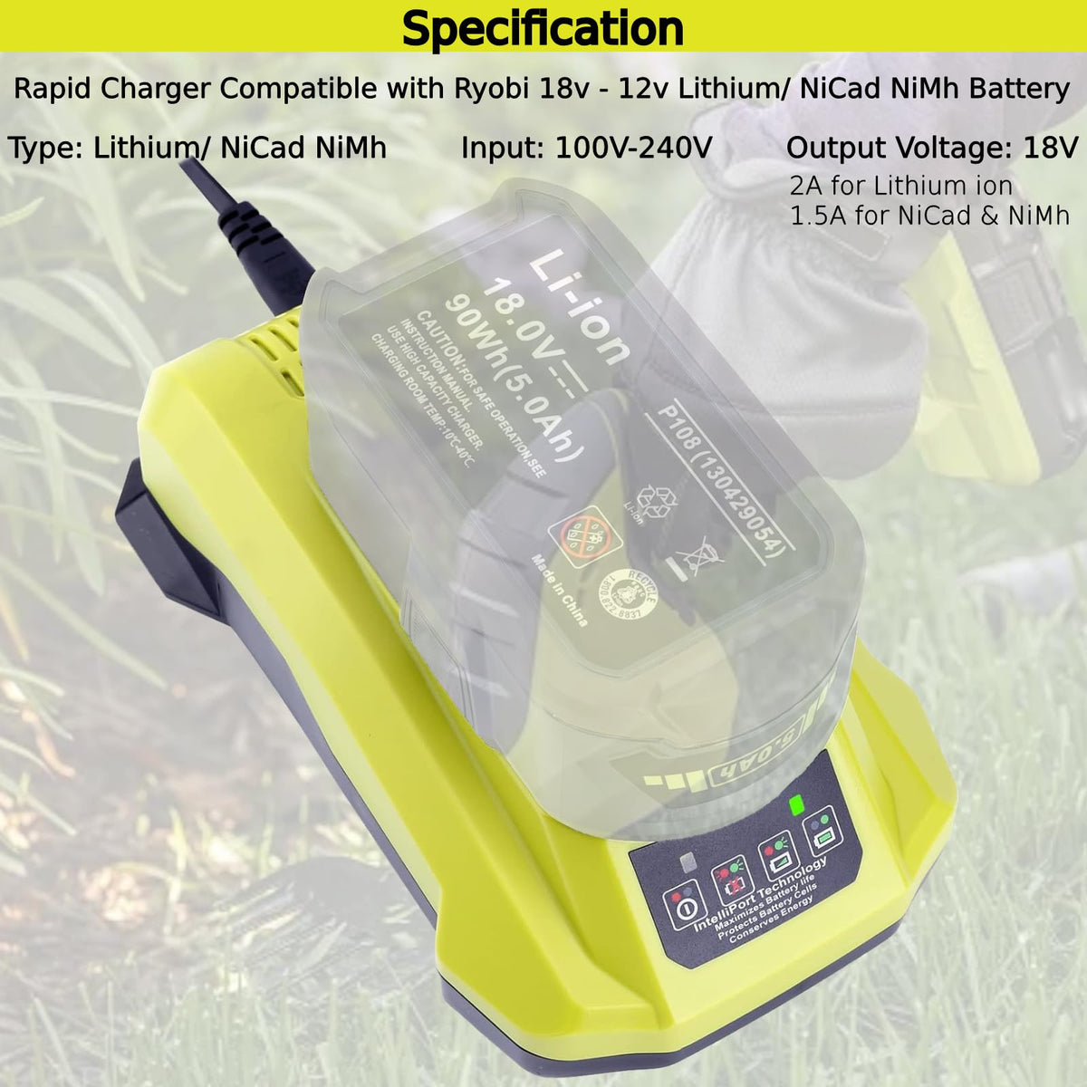 Tulepowceeng compact charger design saves space on workbench.