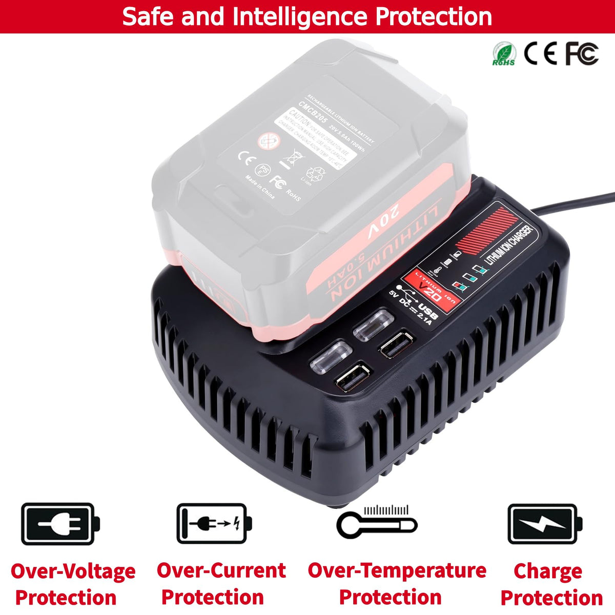 Tulepowceeng CMCB104 fast charging enables quick top-ups when needed.