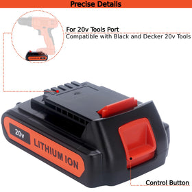 Compact Tulepowceeng 20V lithium battery designed for lightweight chores.