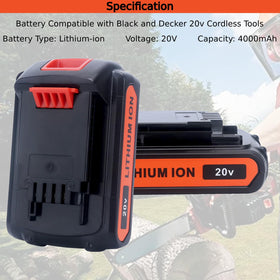 LBXR20-compatible Tulepowceeng battery fits a wide range of tools.