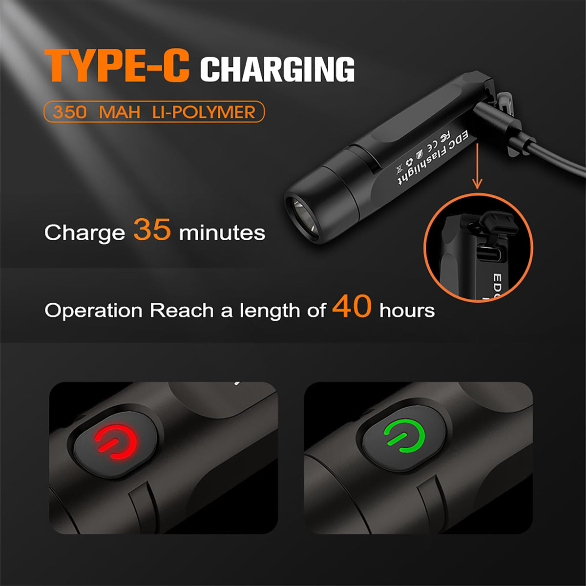 Tunenge S15 aluminum body, durable and weather-ready.