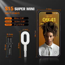Tunenge S15 IP66 waterproof, withstands rain and splashes.
