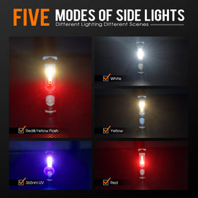 COB side lights on the S15Pro enable versatile colors for tent setup or signaling.