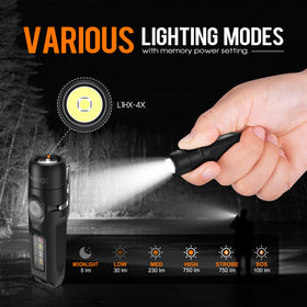 Magnet-end on the S15Pro provides hands-free lighting on metal surfaces.