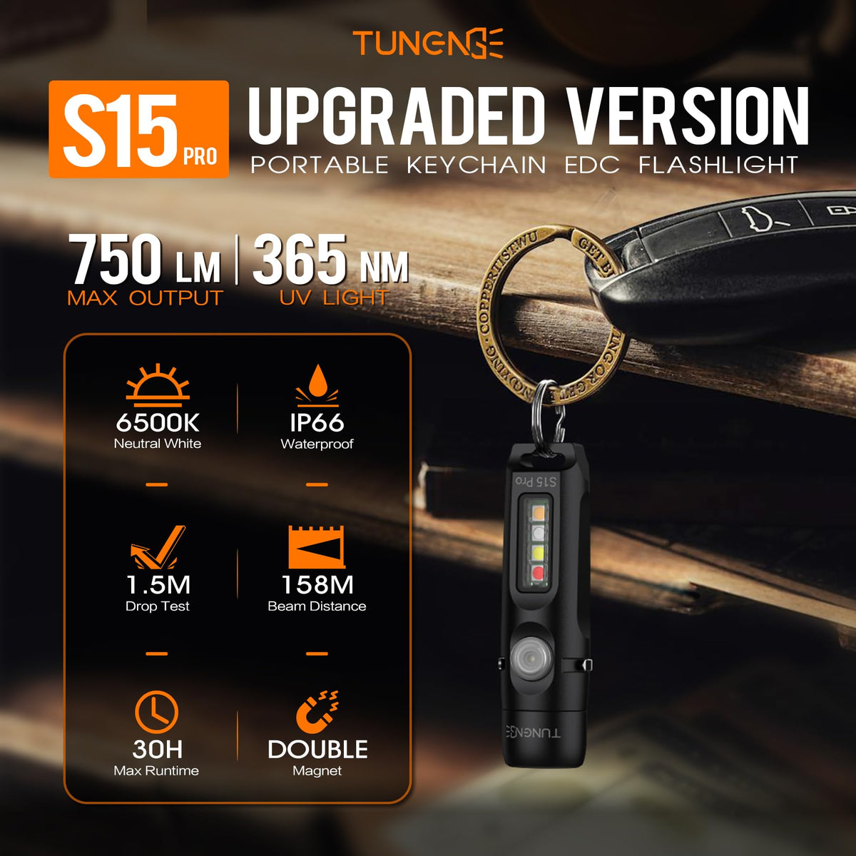 USB-C charging port on the S15Pro enables quick power top-ups during outdoor adventures.