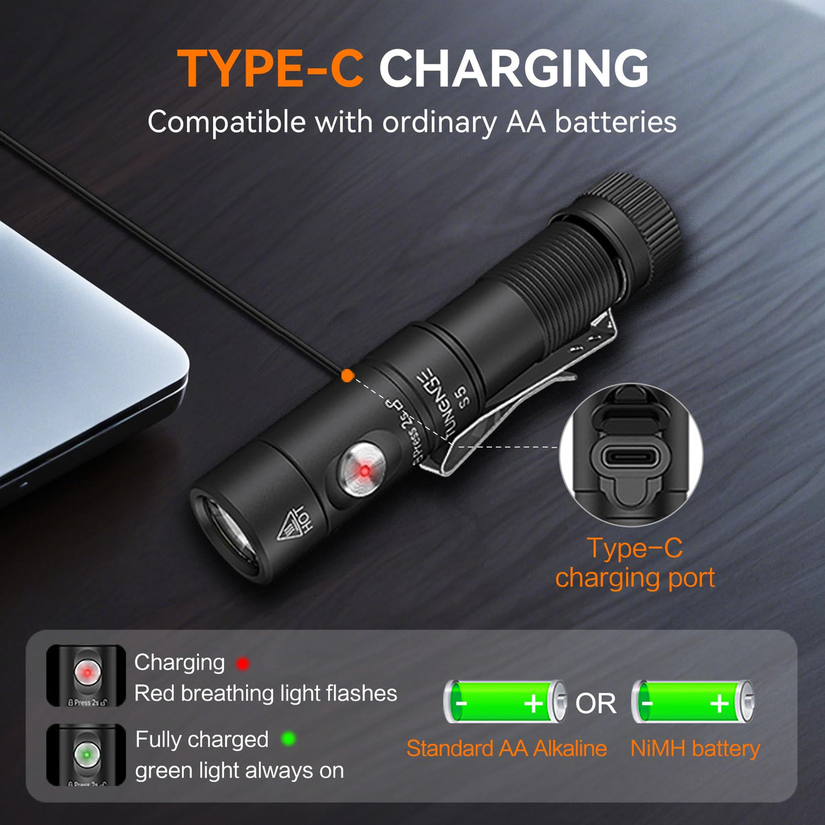 Tunenge S5 moonlight runtime ensures long low-light use.