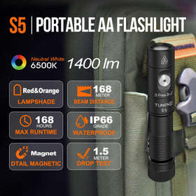 Tunenge S5 Type-C recharge port enables quick charging.